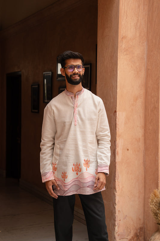 Block Turtle Flirt Kurta Pant Set