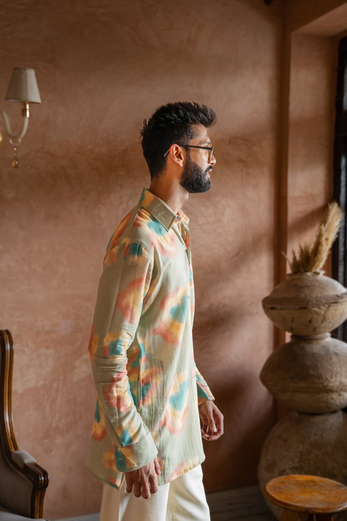 Pastel Smudge Kurta