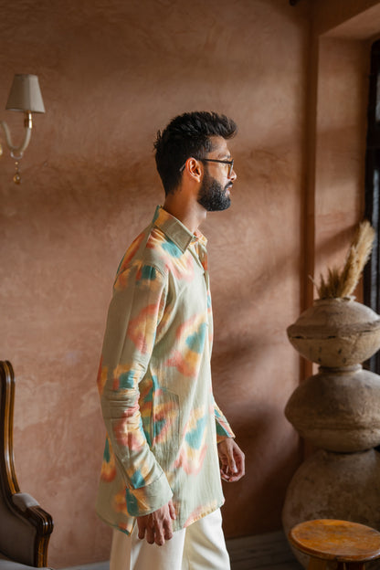 Pastel Smudge Kurta