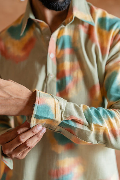 Pastel Smudge Kurta