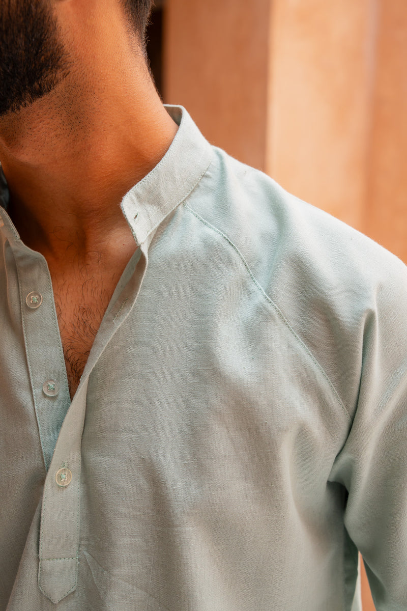Sage Green Raglan Sleeve Kurta