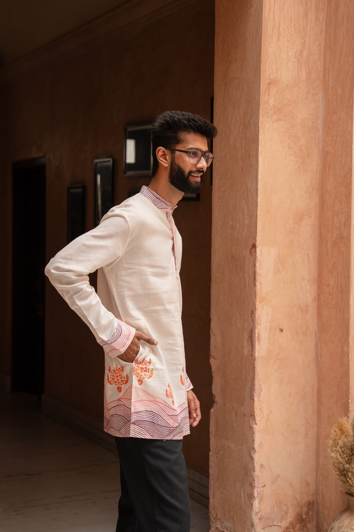 Block Turtle Flirt Kurta
