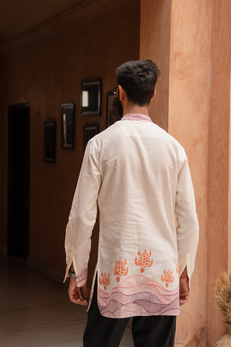 Block Turtle Flirt Kurta Pant Set