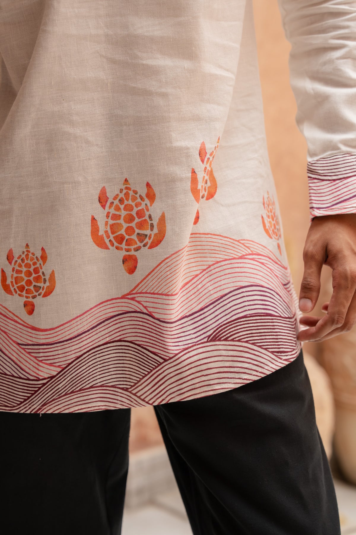 Block Turtle Flirt Kurta
