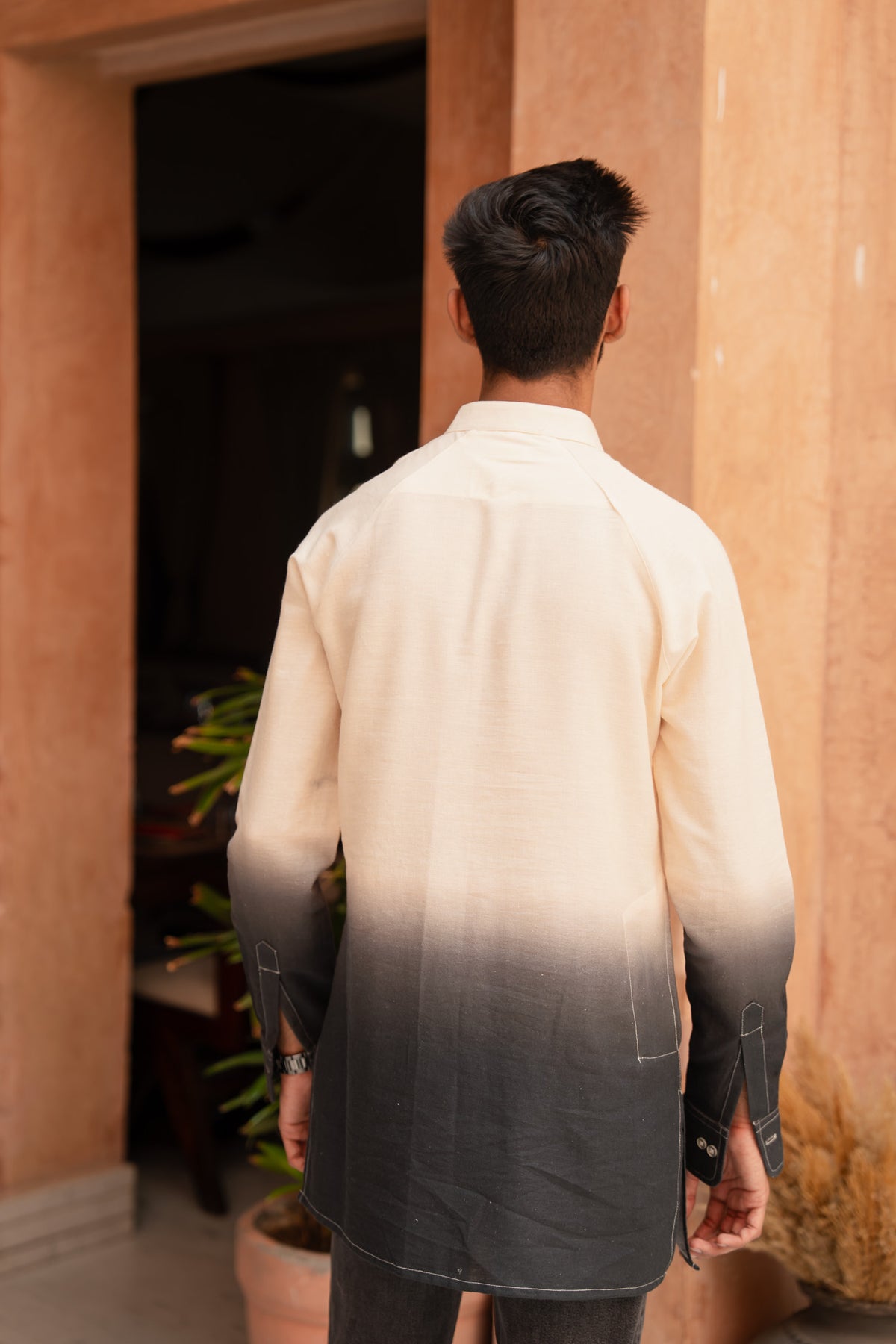 Shadow Ombre Raglan Sleeve Kurta