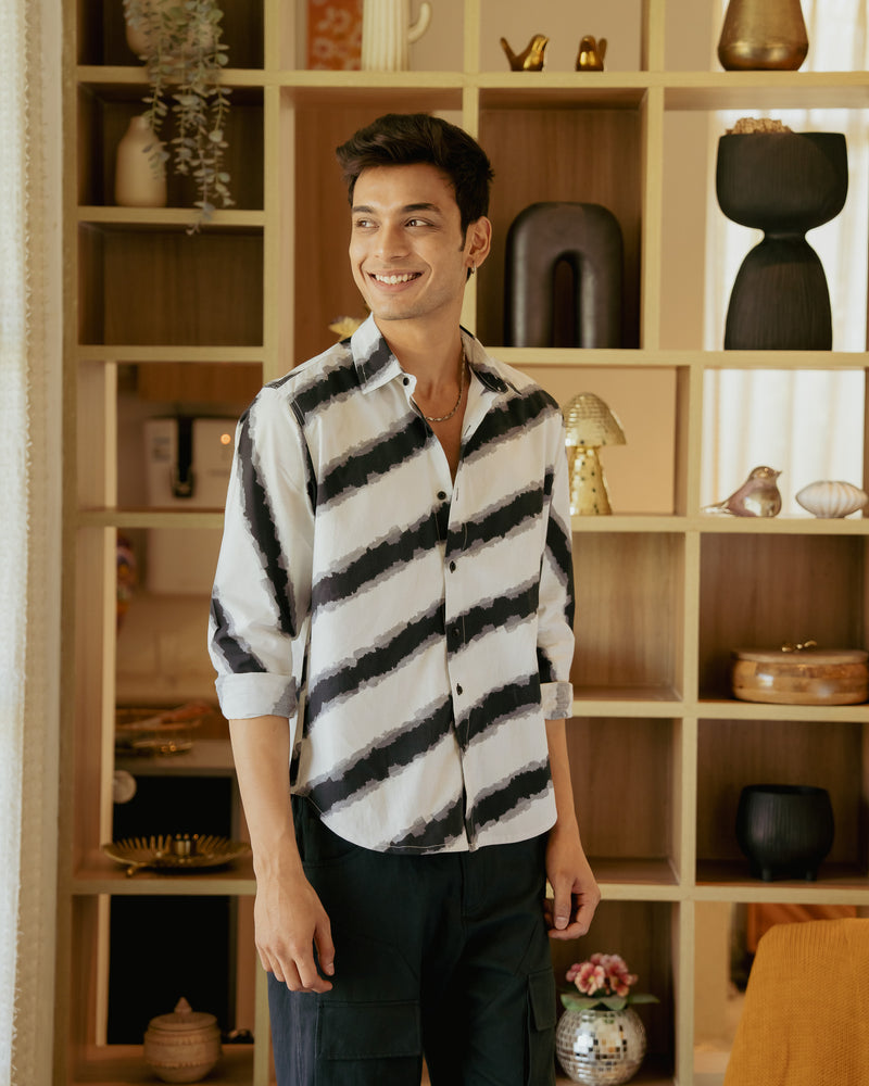 Zebra Drift Full Sleeve Shirt