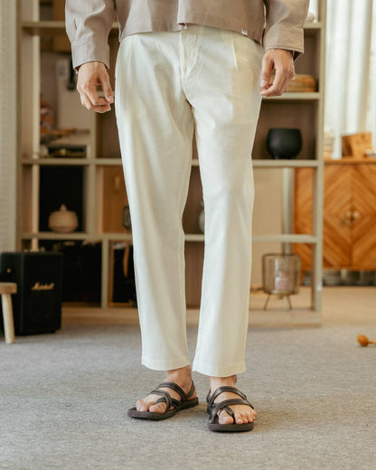 Canvas Cream Linen Pant