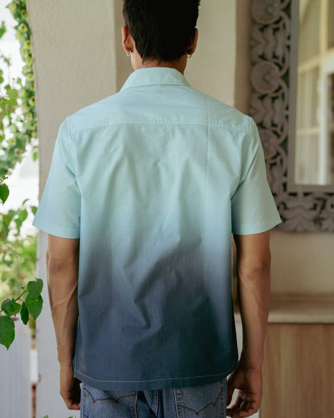 Ocean Ombre Half Sleeve Shirt
