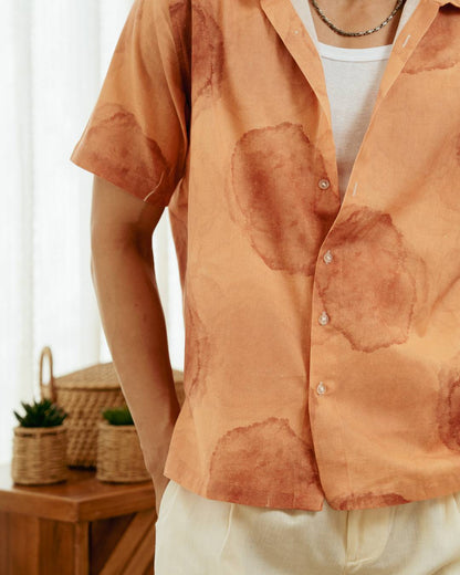 Coffee Stains Half Sleeve Shirt