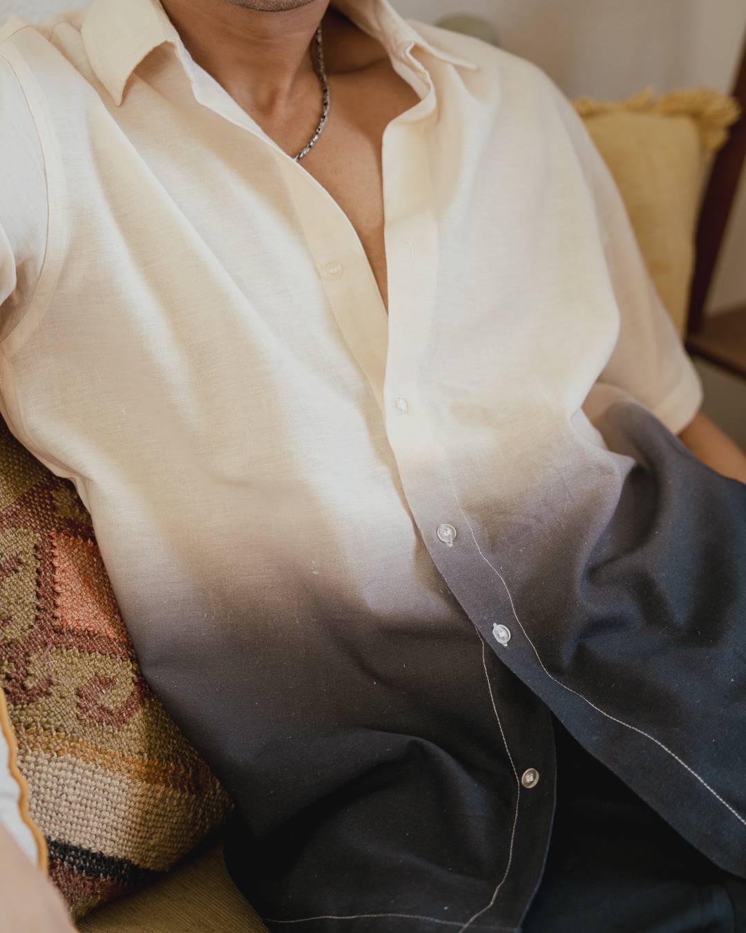Shadow Ombre Half Sleeve Shirt
