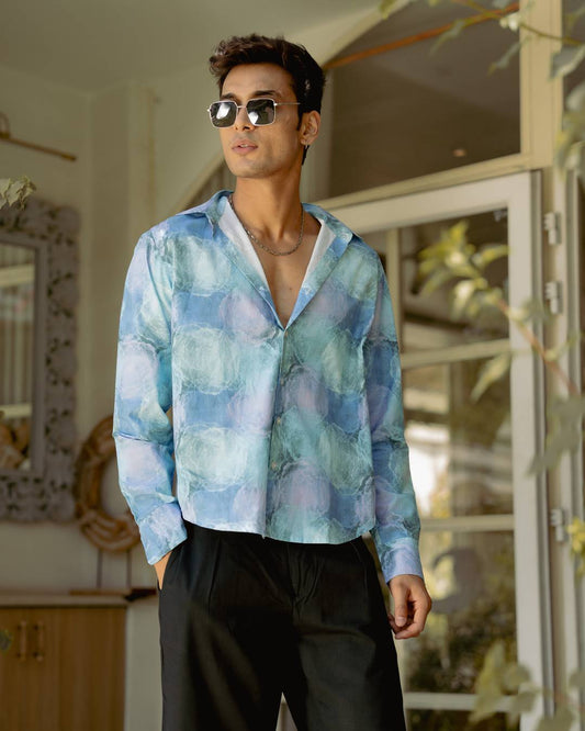 Aqua Mist Full Sleeve Shirt